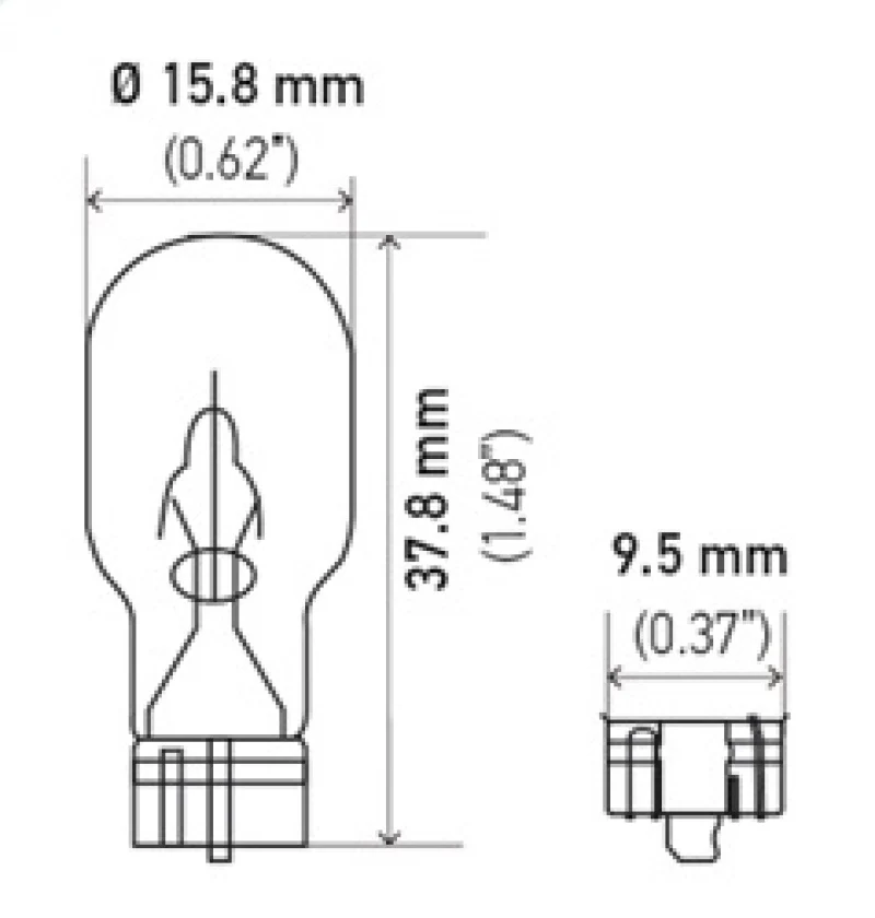Hella Bulb 912 12V 13W W2.1X9.5d T5 - Image 5
