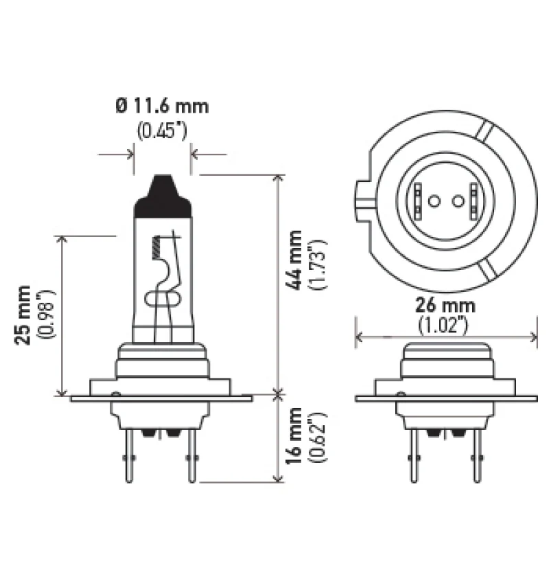 Hella Optilux H7 12V/55W XY Xenon Yellow Bulb - Image 21