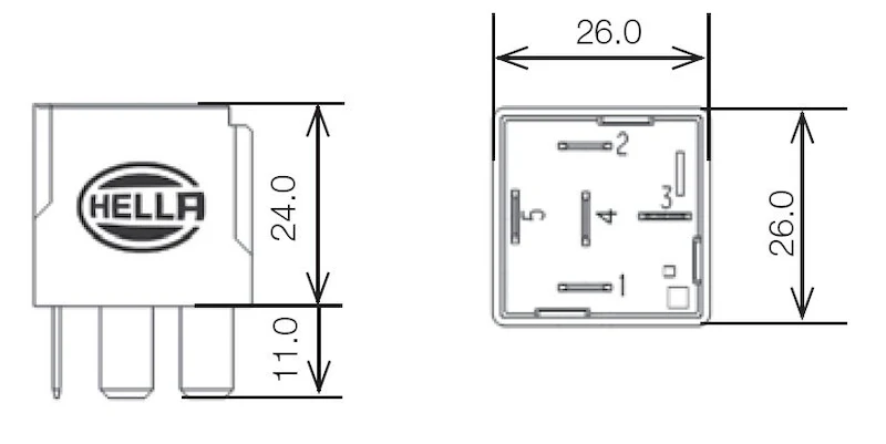 Hella Relay 12V 20/40A Spdt Res - Image 6