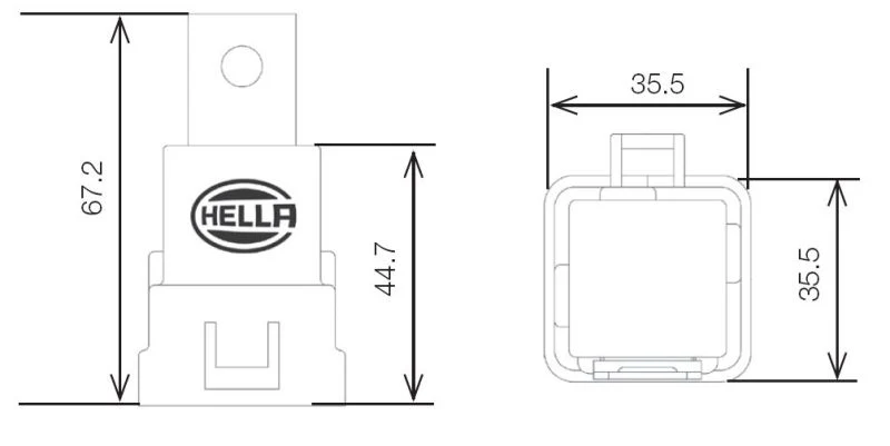 Hella Relay 12V 20/40A Spdt Res Wthr Bkt - Image 5