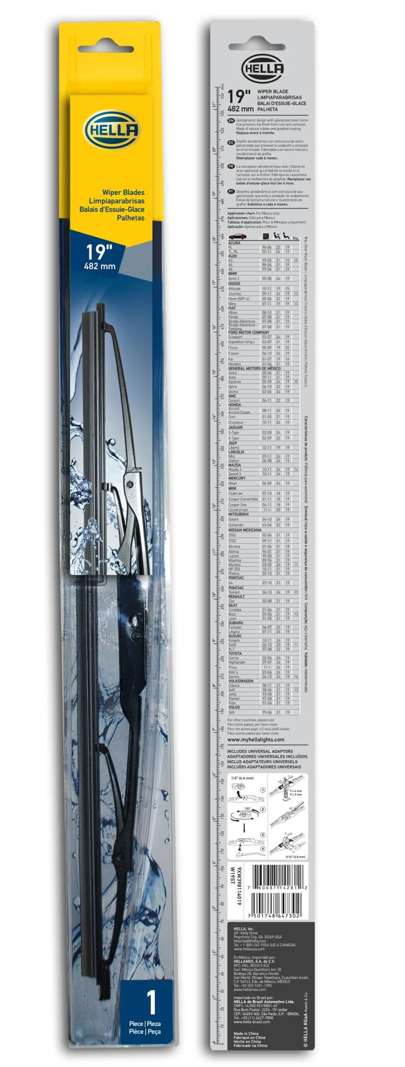 Hella Standard Wiper Blade 19in - Single - Image 9