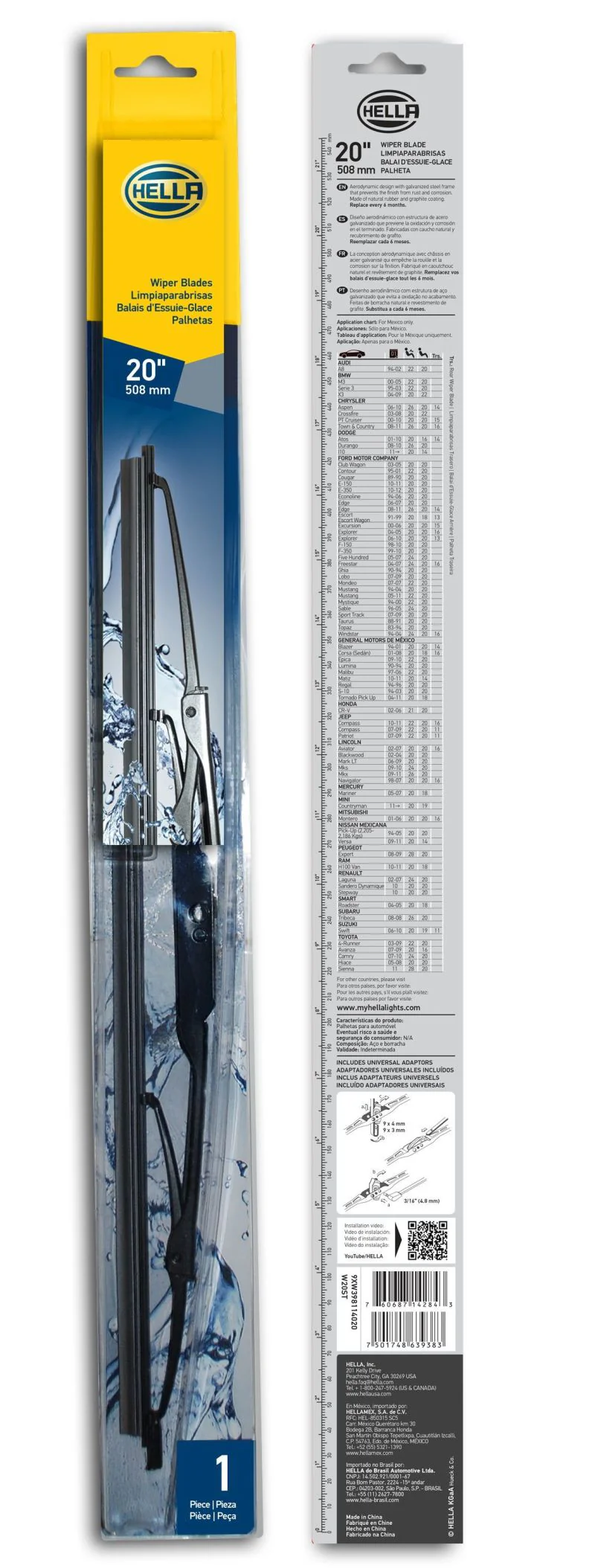 Hella Standard Wiper Blade 20in - Single - Image 8