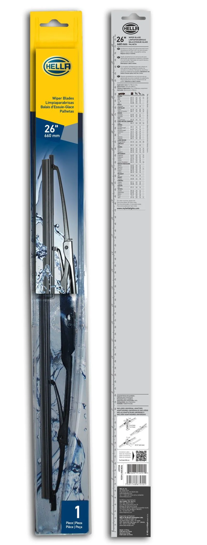 Hella Standard Wiper Blade 26in - Single - Image 7
