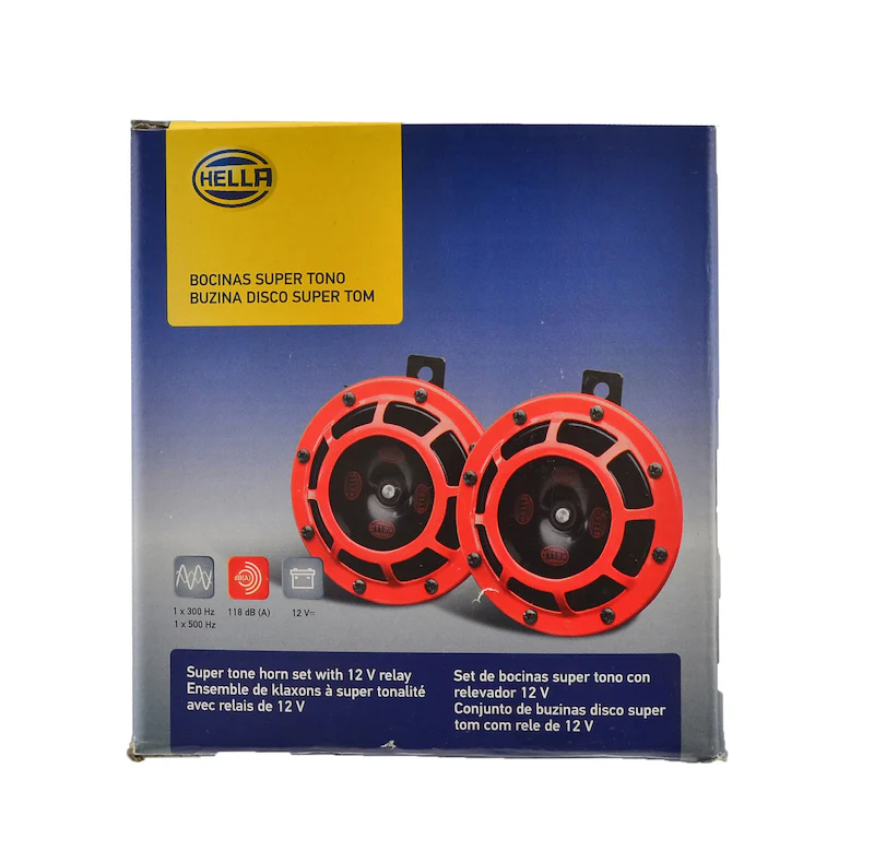 Hella Supertone Horn Kit 12V 300/500HZ Red (003399803 = 003399801) - Image 15
