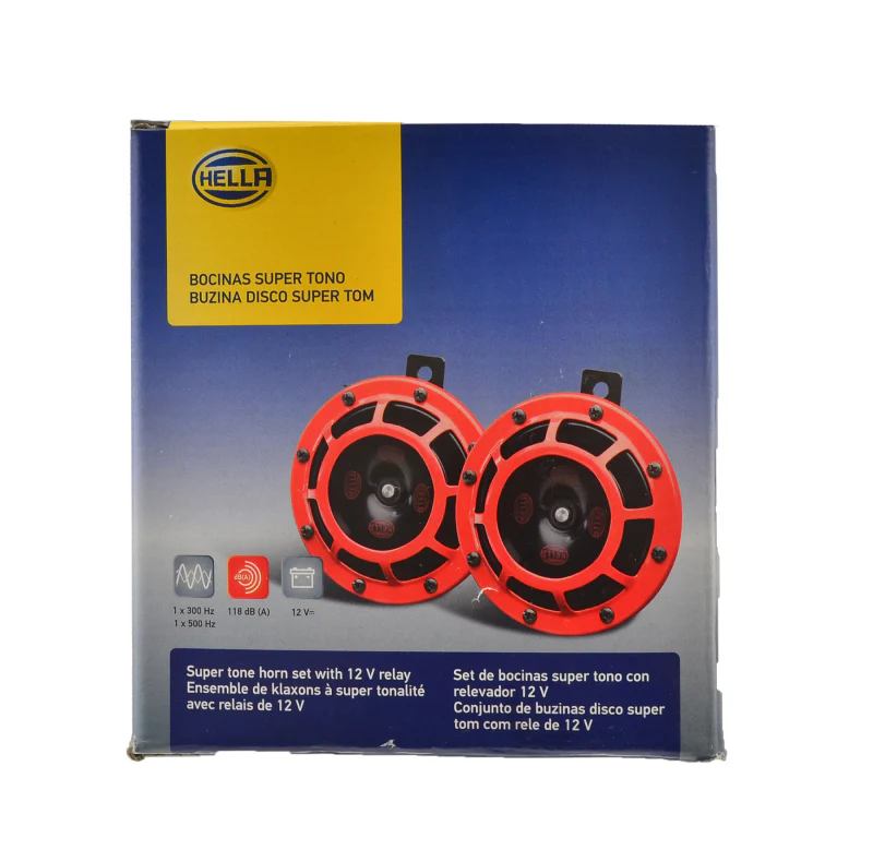 Hella Supertone Horn Kit 12V 300/500HZ Red (003399803 = 003399801) - Image 22