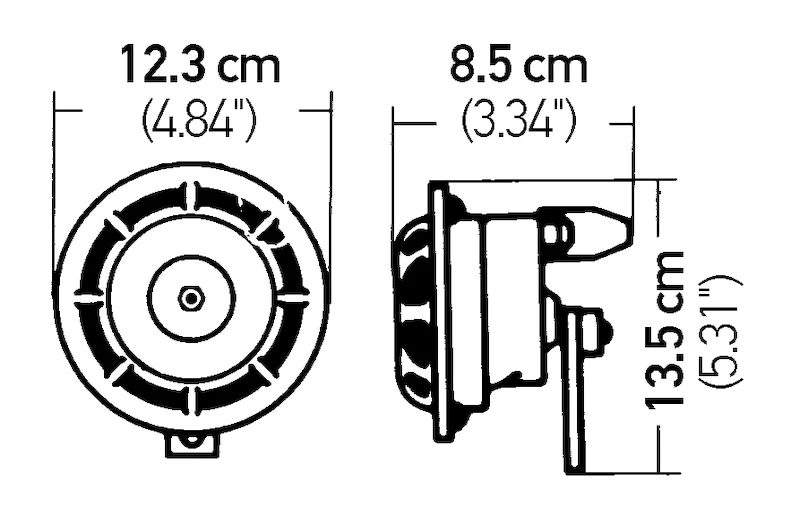 Hella Supertone Horn Set 24V 84w Black - Image 5