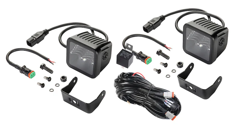 Hella Universal Black Magic 3.2in L.E.D. Cube Kit - Flood Beam - Image 18