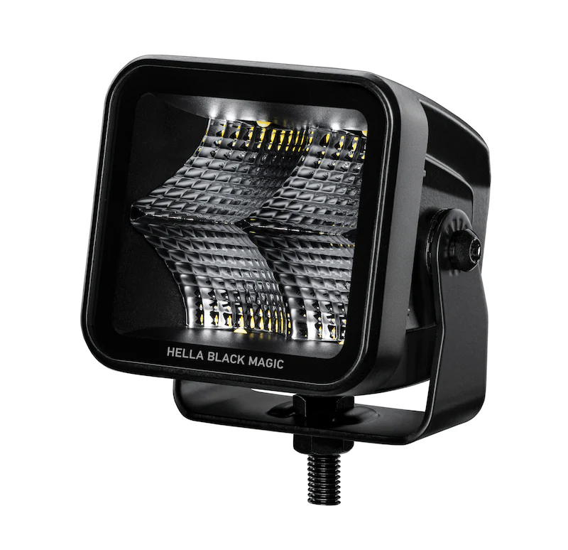 Hella Universal Black Magic 3.2in L.E.D. Cube Kit - Flood Beam - Image 2