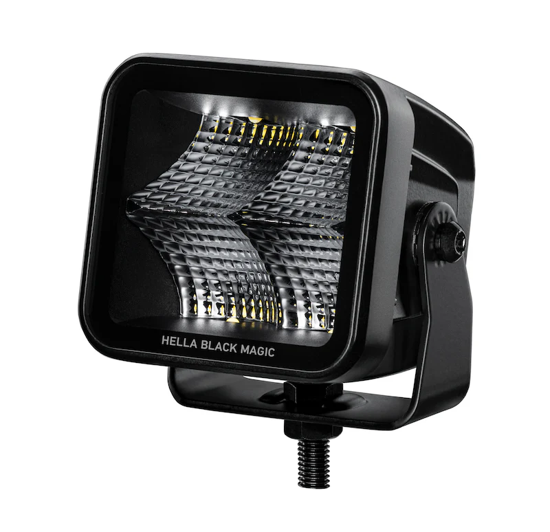 Hella Universal Black Magic 3.2in L.E.D. Cube Kit - Flood Beam - Image 3