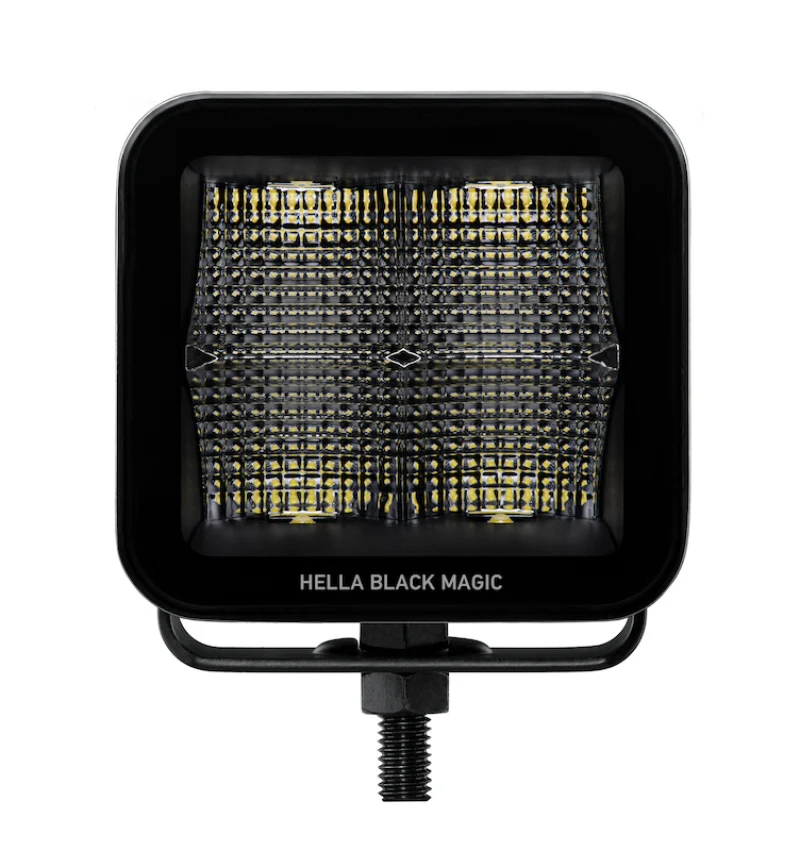 Hella Universal Black Magic 3.2in L.E.D. Cube Kit - Flood Beam - Image 6