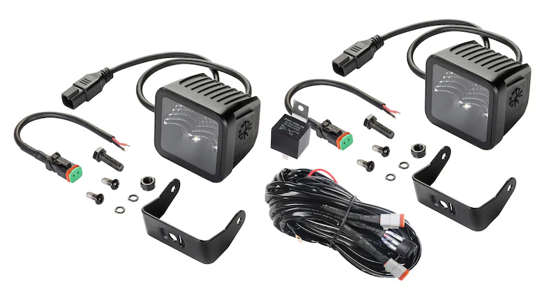 Hella Universal Black Magic 3.2in L.E.D. Cube Kit - Flood Beam - Image 9