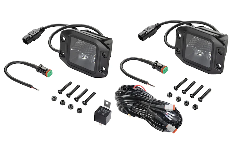 Hella Universal Black Magic 3.2in L.E.D. Cube Kit - Flood Beam (Flush Mount) - Image 16