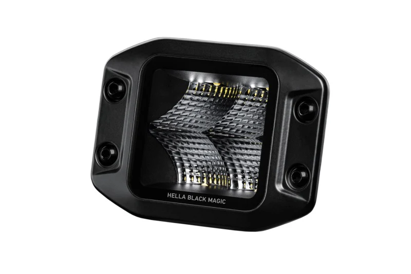 Hella Universal Black Magic 3.2in L.E.D. Cube Kit - Flood Beam (Flush Mount) - Image 8