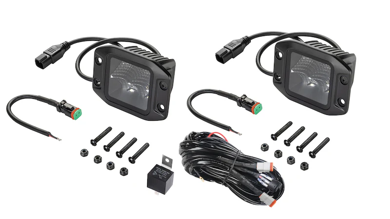 Hella Universal Black Magic 3.2in L.E.D. Cube Kit - Flood Beam (Flush Mount) - Image 9