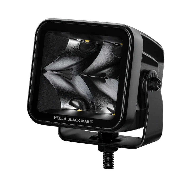 Hella Universal Black Magic 3.2in L.E.D. Cube Kit - Spot Beam - Image 3