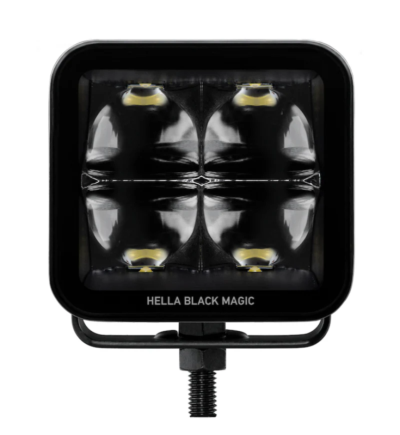Hella Universal Black Magic 3.2in L.E.D. Cube Kit - Spot Beam - Image 5