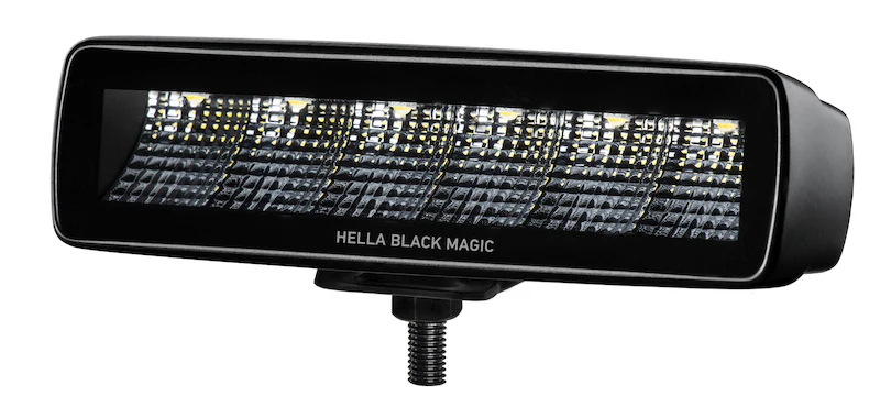 Hella Universal Black Magic 6 L.E.D. Mini Light Bar - Flood Beam - Image 2
