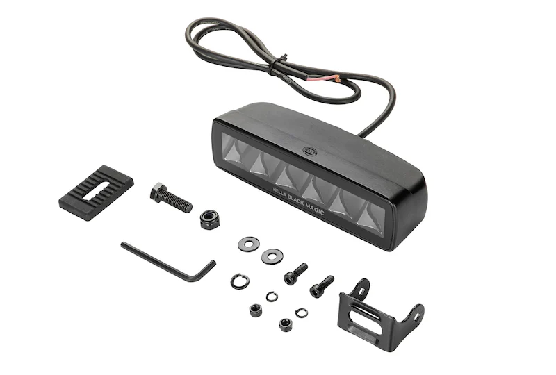 Hella Universal Black Magic 6 L.E.D. Mini Light Bar - Spot Beam - Image 11