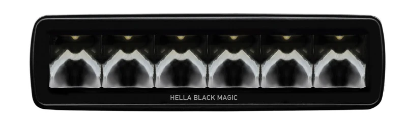 Hella Universal Black Magic 6 L.E.D. Mini Light Bar - Spot Beam - Image 27