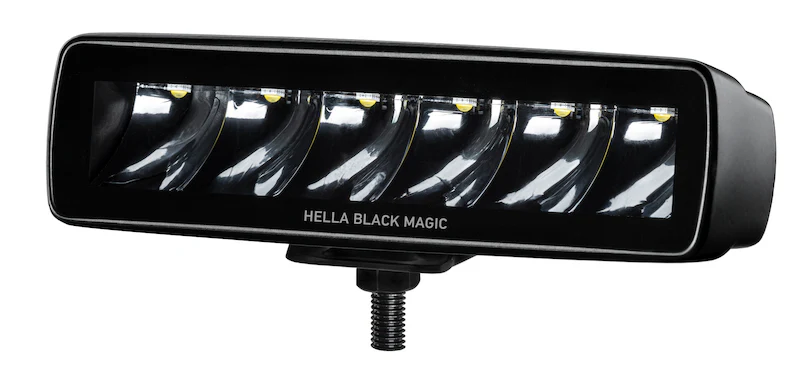 Hella Universal Black Magic 6 L.E.D. Mini Light Bar - Spot Beam - Image 3