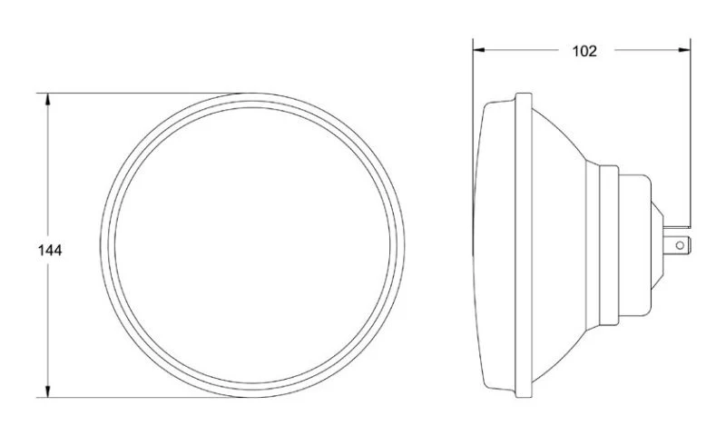 Hella Vision Plus 5.75 inch Round High/Low Beam Conversion Headlamp Kit - Image 6