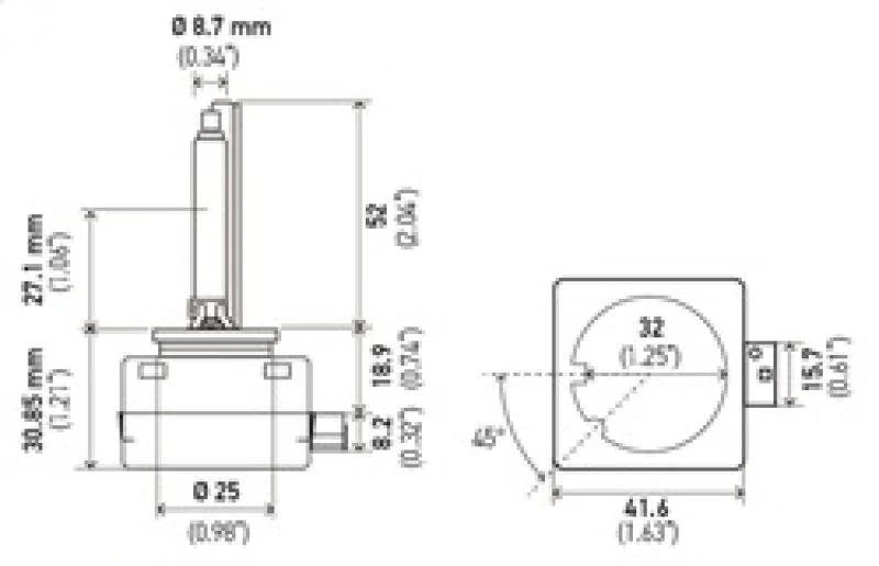 Hella Xenon D1S Bulb PK32d-2 85V 35W 5000k - Image 4
