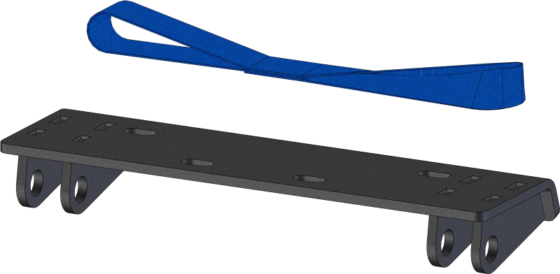 KFI 22-Older Massimo T-Boss 550/750 UTV Plow Mount