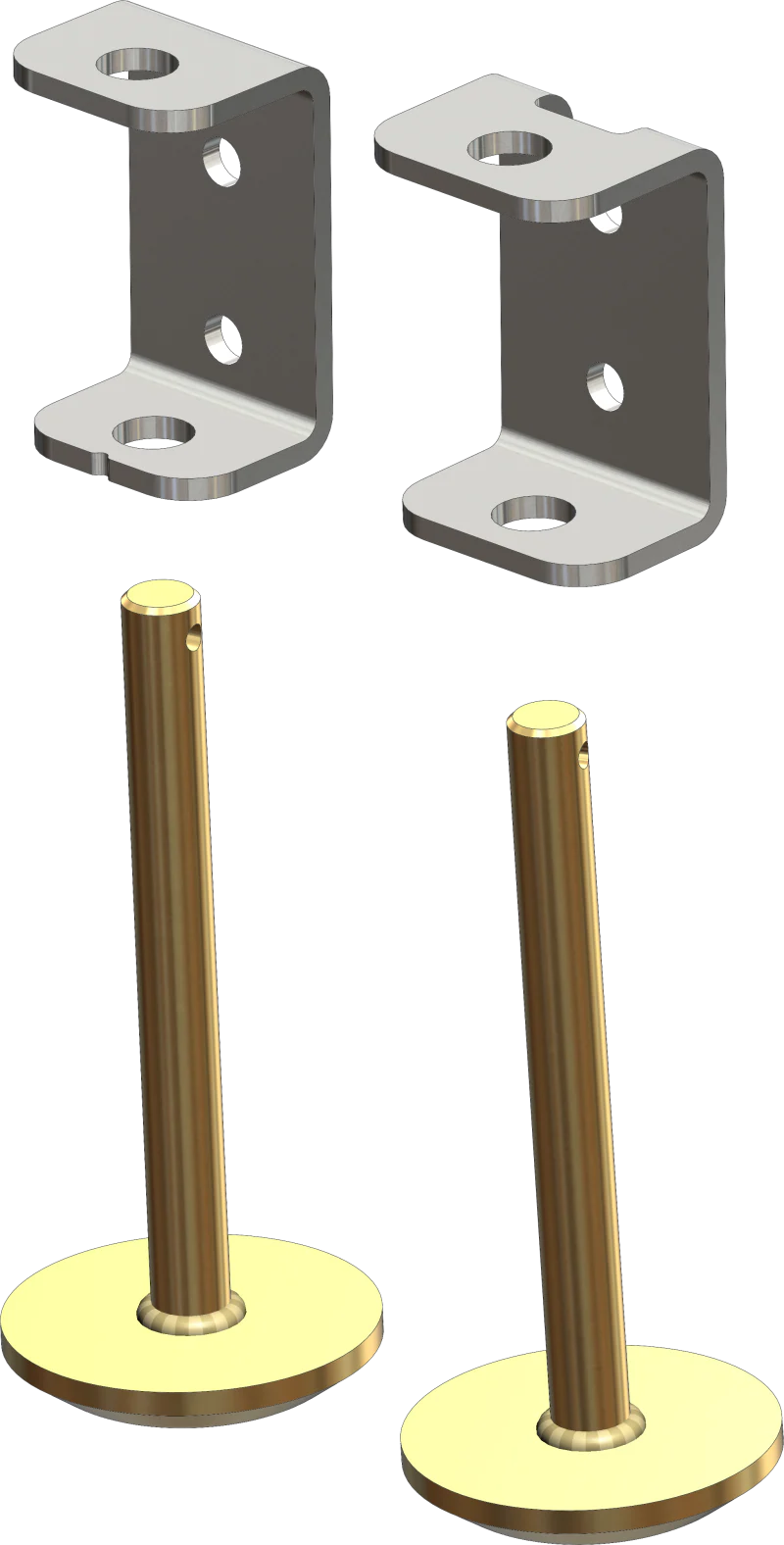KFI Tapered Plow Skid Kit Pr. For KFI 105160