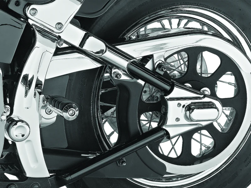 Kuryakyn Boomerang Frame Covers For 00-07 Softail Chrome - Image 2