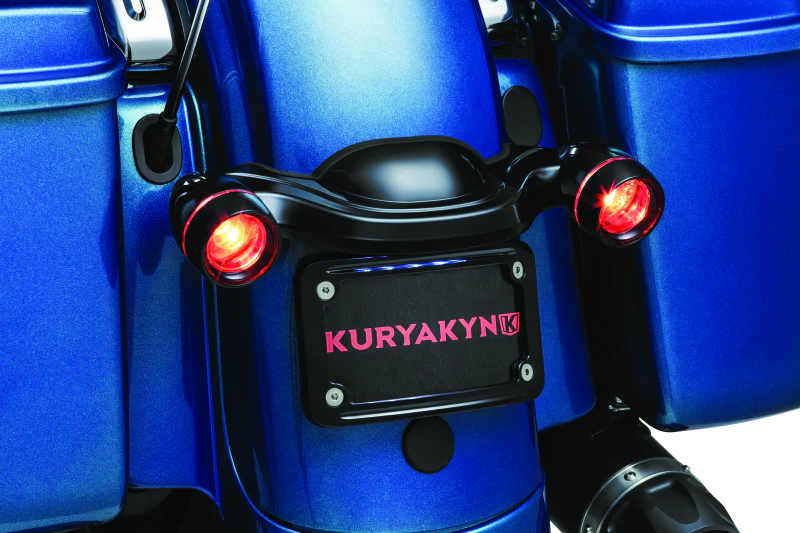 Kuryakyn Curved License Plate Mount Black - Image 6