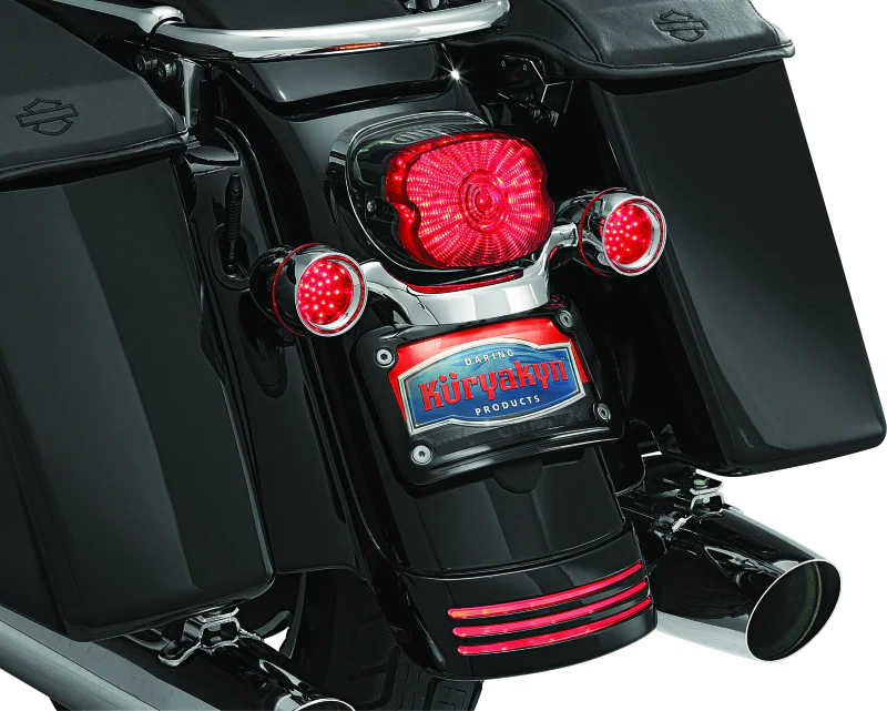 Kuryakyn Curved License Plate Mount Black - Image 2