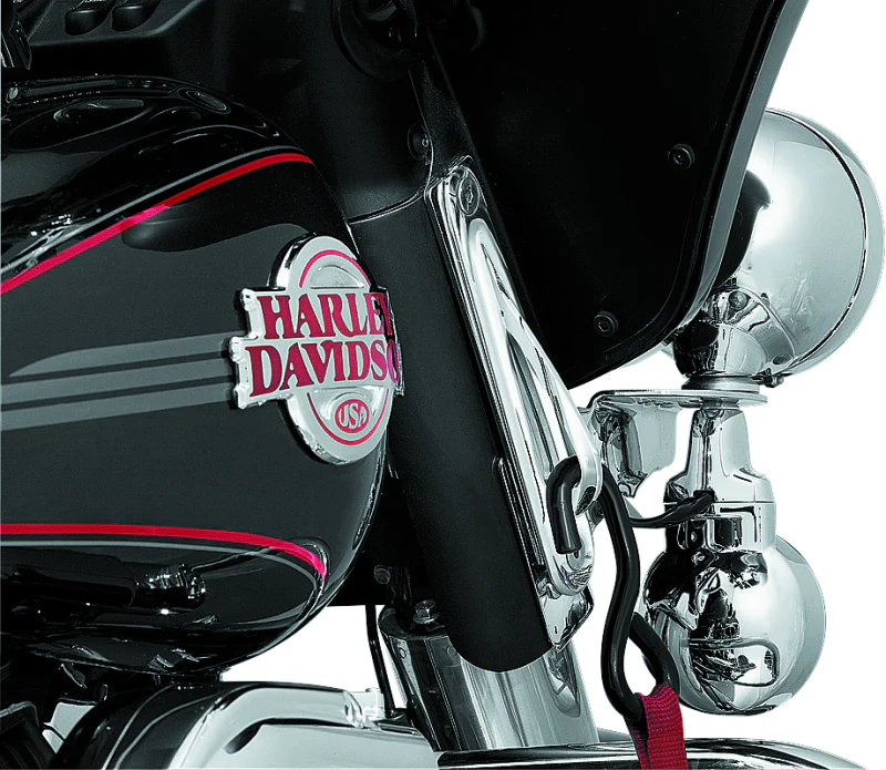 Kuryakyn Custom Teardrop Tie-Down Brackets 83-13 Touring Chrome - Image 3