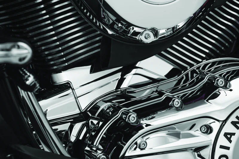 Kuryakyn Cylinder Base Cover Indian Models Chrome - Image 3