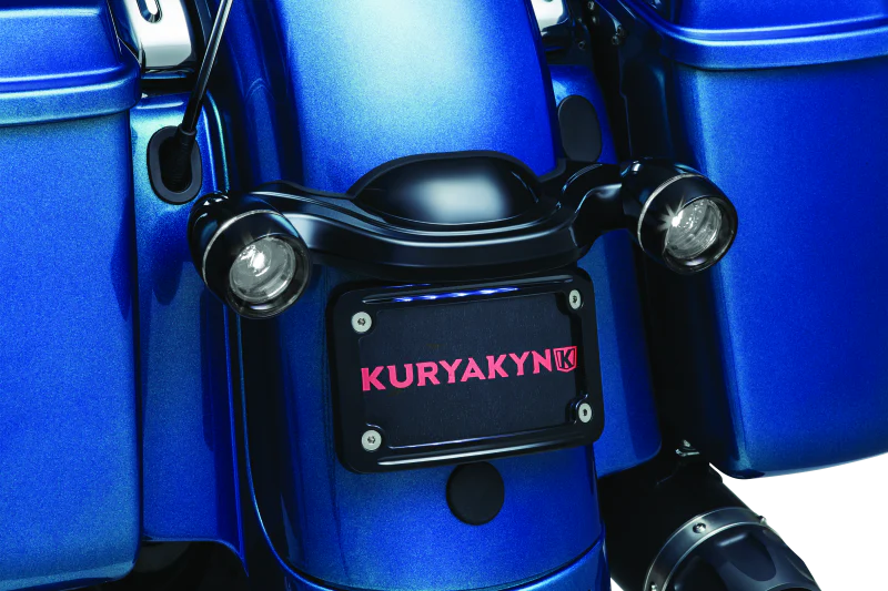 Kuryakyn Deep Dish Bezel For Bullet Turn Signals Smoke Lens Gloss Black - Image 2