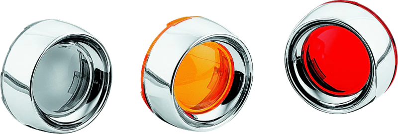 Kuryakyn Deep Dish Bezel With Smoke Lens Chrome