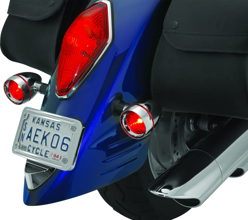 Kuryakyn Deep Dish Bezels With Red Lenses - Image 2