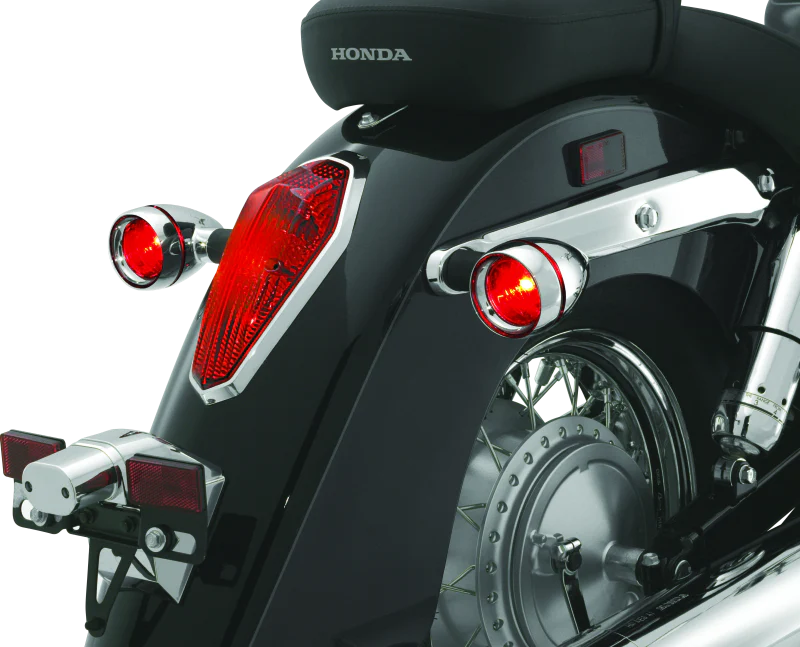 Kuryakyn Deep Dish Bezels With Red Lenses - Image 4