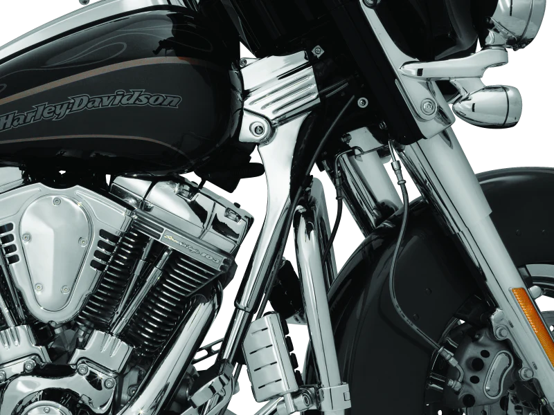 Kuryakyn Deluxe Neck Cover Kit 95-05 Touring Models Chrome - Image 3