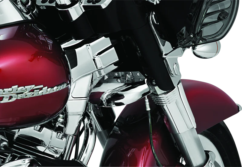 Kuryakyn Deluxe Neck Covers 95-07 Touring Models Chrome - Image 3