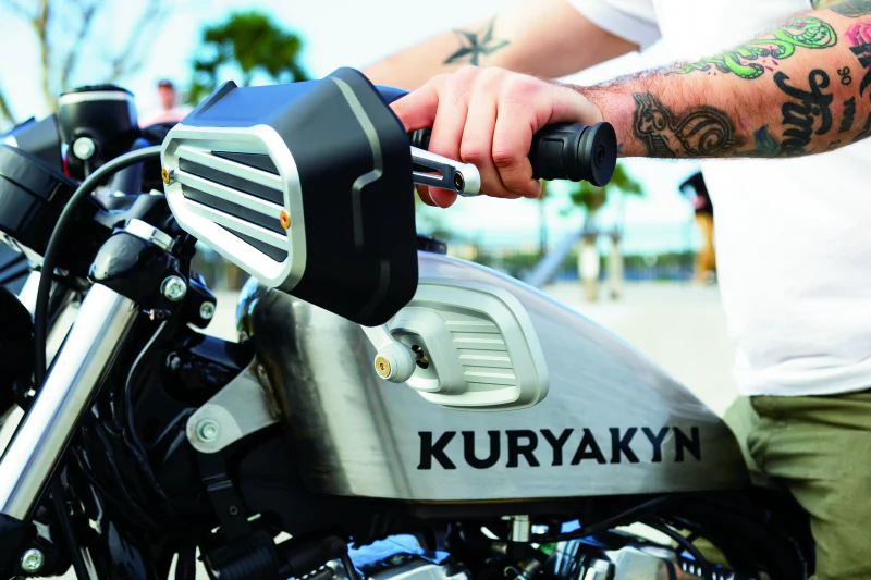Kuryakyn Dillinger Grips Dual Cable Satin Black - Image 6
