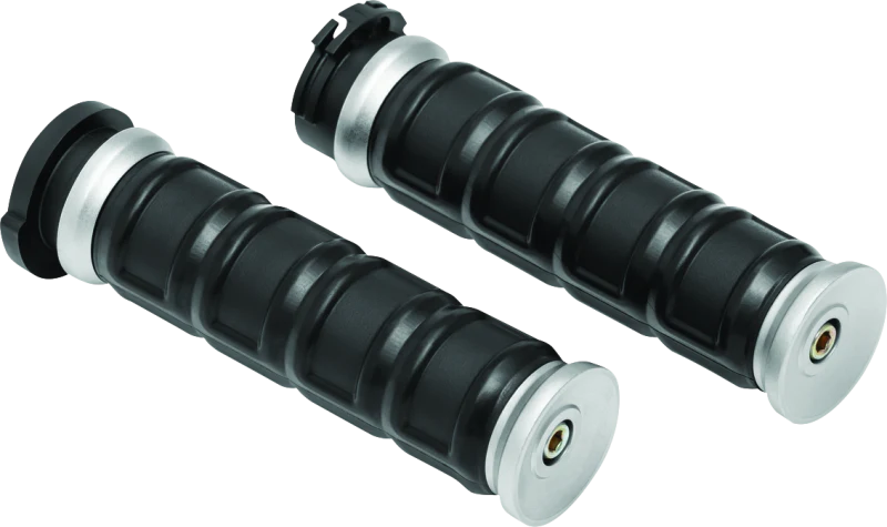 Kuryakyn Dillinger Grips Dual Cable Silver