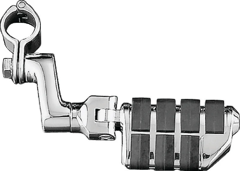 Kuryakyn Dually ISO Offset Highway Pegs With 1-1/4inch Clamp Chrome (Pair) - Image 2