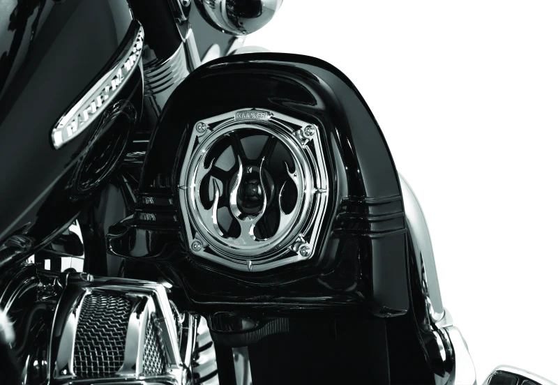 Kuryakyn Flame Speaker Grills Chrome - Image 5