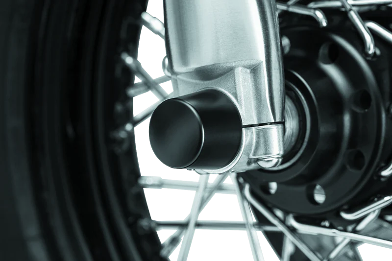 Kuryakyn Front Axle Nut Caps Satin Black - Image 4