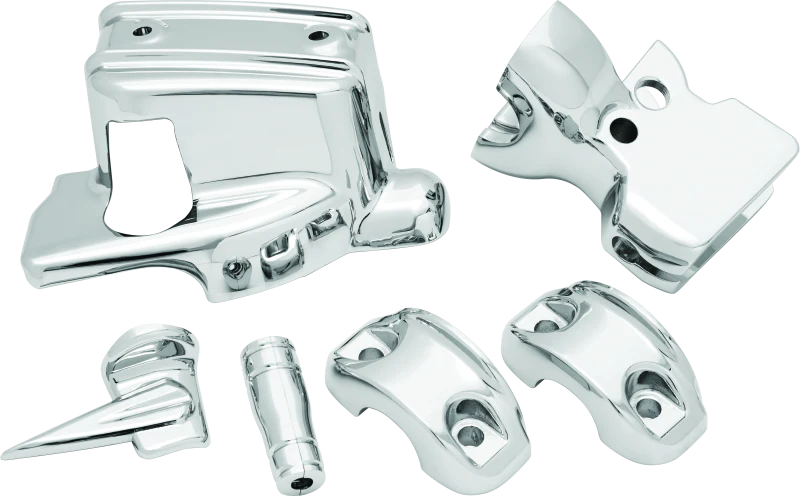 Kuryakyn Handlebar Control Dress Up Kit Chrome - Image 2