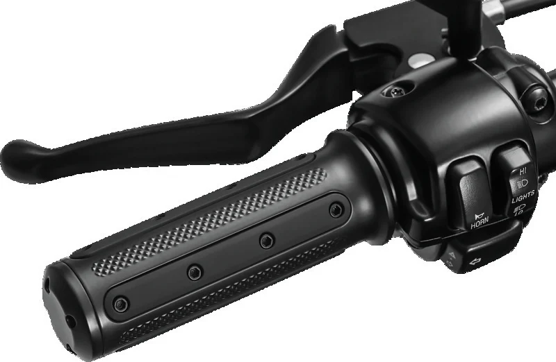 Kuryakyn Heavy Industry Grips Dual Cable Black - Image 2