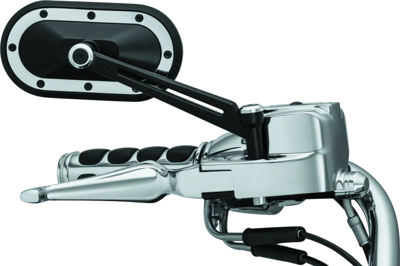 Kuryakyn Heavy Industry Mirrors Satin Black & Chrome - Image 5