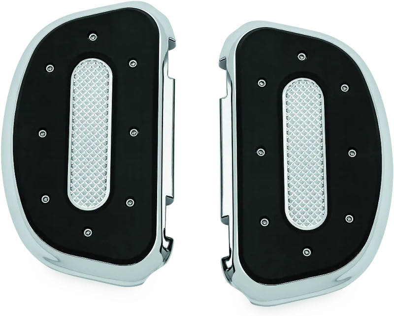 Kuryakyn Heavy Industry Passenger Floorboards Touring Models Chrome