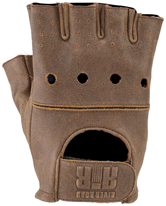 Kuryakyn Leather By River Road Buster Vintage Shorty Gloves Black - 2XL - Image 3