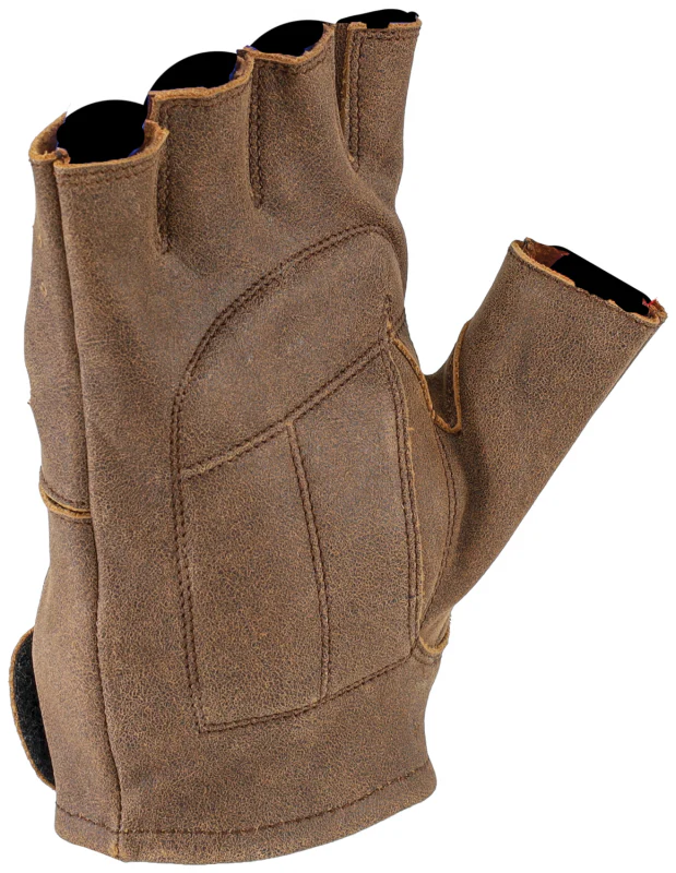 Kuryakyn Leather By River Road Buster Vintage Shorty Gloves Black - XL - Image 4